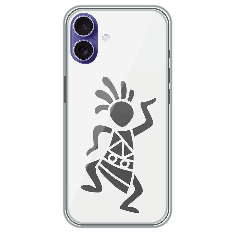 Tribal Dancer - Printed Silicone Case for Apple iPhone 16 Plus