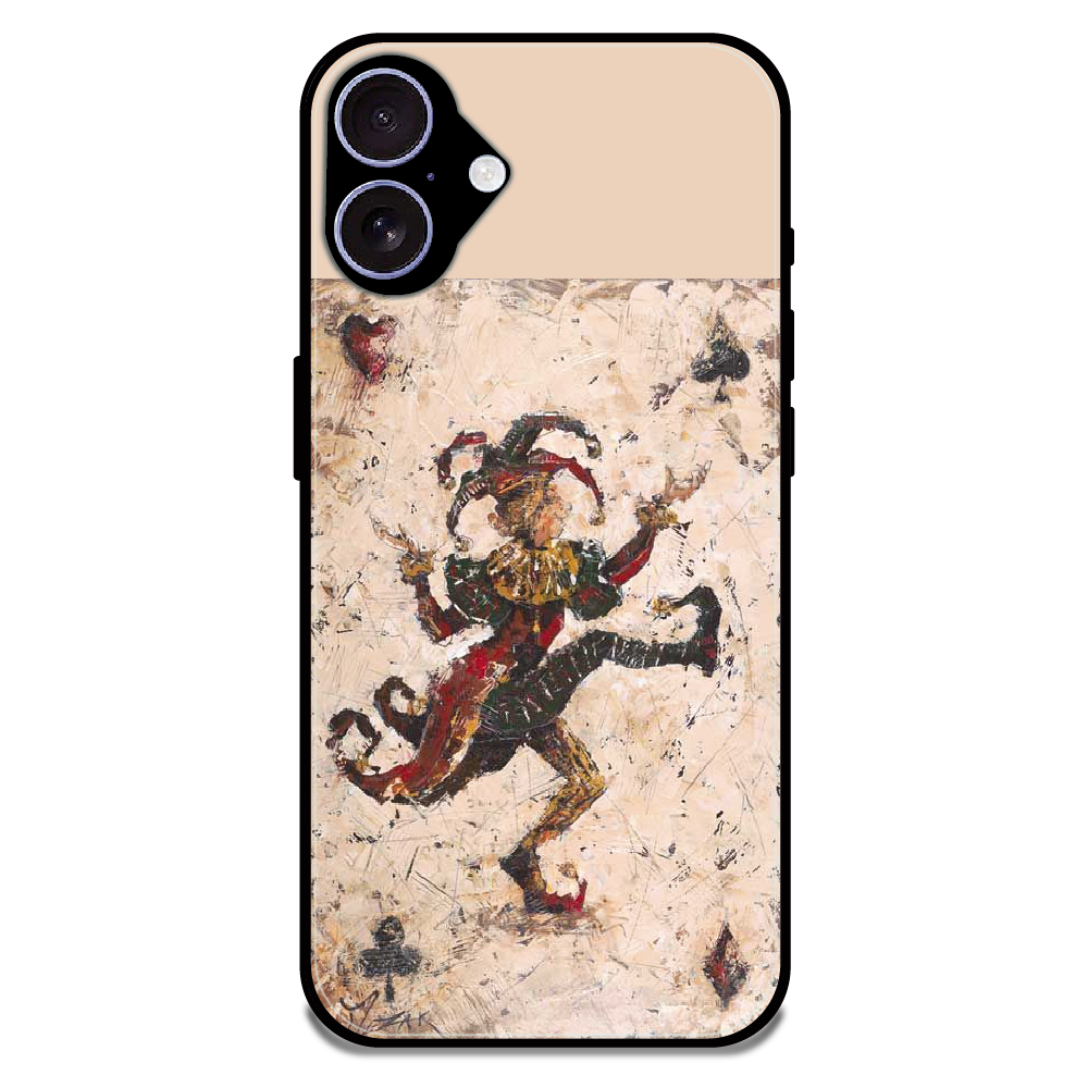 Abstract Dancing Figure Art - Glossy Metal Silicone Case For Apple iPhone 16 Plus
