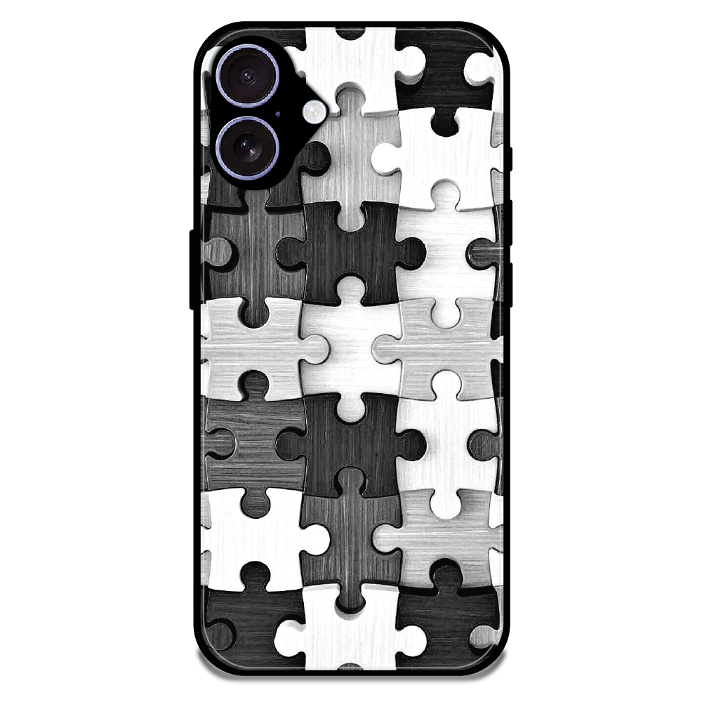 Maze - Glossy Metal Silicone Case For Apple iPhone 16 Plus