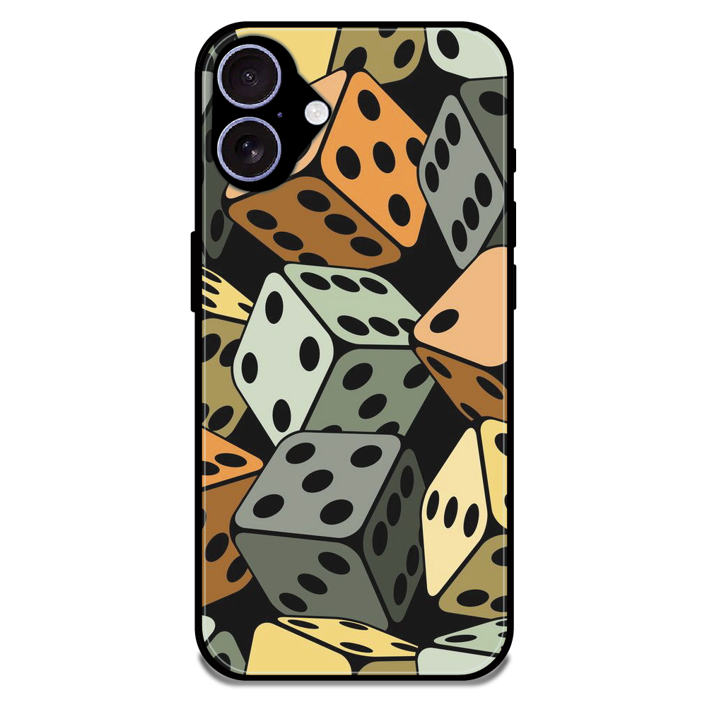 Dice - Glossy Metal Silicone Case For Apple iPhone 16 Plus