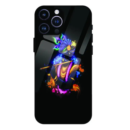 'Abstract Krishna - Glass Case For Apple iPhone 16 Pro