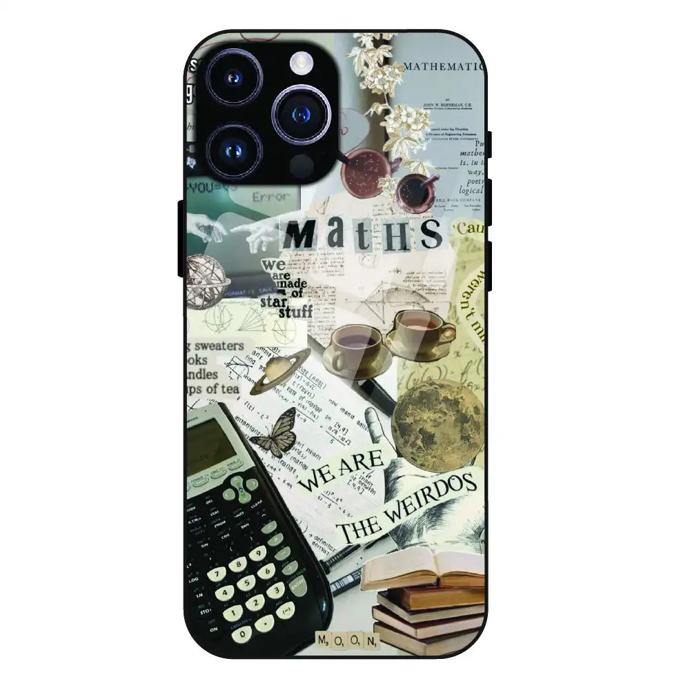 Study Vibes Maths - Glass Case For Apple iPhone 16 Pro
