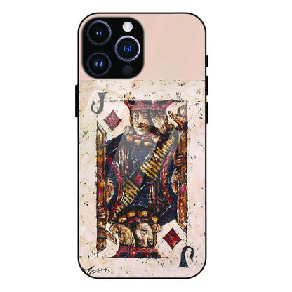 Vintage Playing Card King Art - Glass Case For Apple iPhone 16 Pro