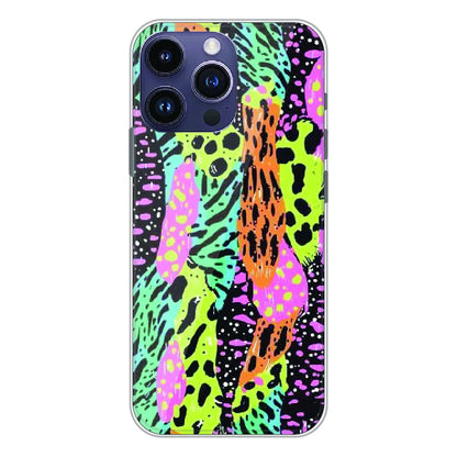 Colorful Artistic Paint Splash - Printed Silicone Case For Apple iPhone 16 Pro