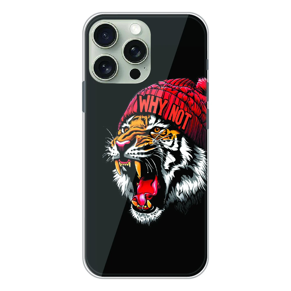 Why Not Tiger Street Art - Printed Silicone Case For Apple iPhone 16 Pro