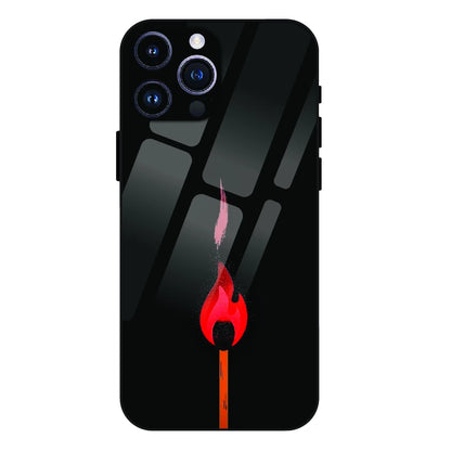 Burning Match - Glass Case For Apple iPhone 16 Pro