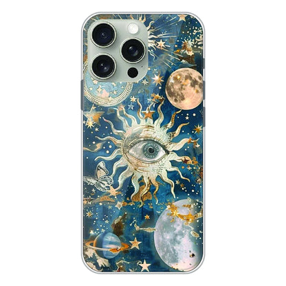 Mystic Cosmic Eye Galaxy - Printed Silicone Case For Apple iPhone 16 Pro