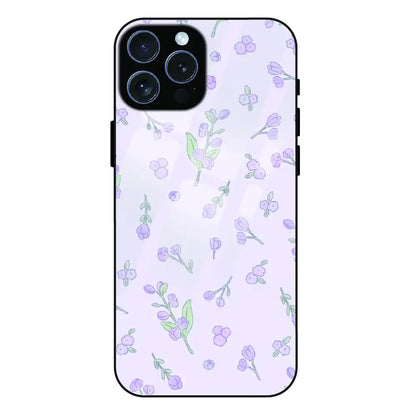 Lavender Floral Ditsy - Glass Case For Apple iPhone 16 Pro Max