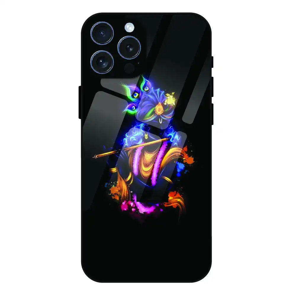 'Abstract Krishna - Glass Case For Apple iPhone 16 Pro Max