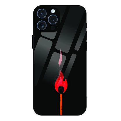 Burning Match - Glass Case For Apple iPhone 16 Pro Max