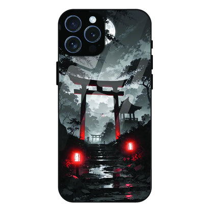  Midnight Torii Forest - Glass Case For Apple iPhone 16 Pro Max