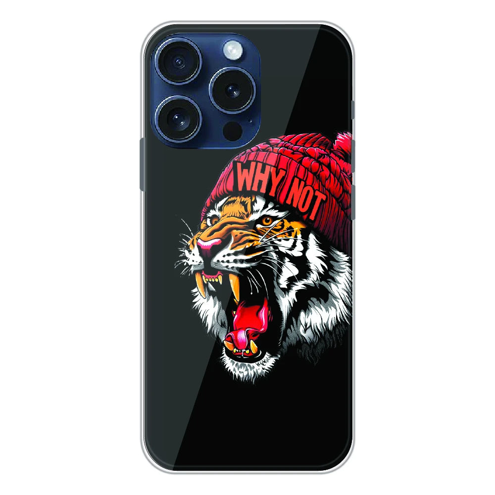 Why Not Tiger Street Art - Printed Silicone Case For Apple iPhone 16 Pro Max
