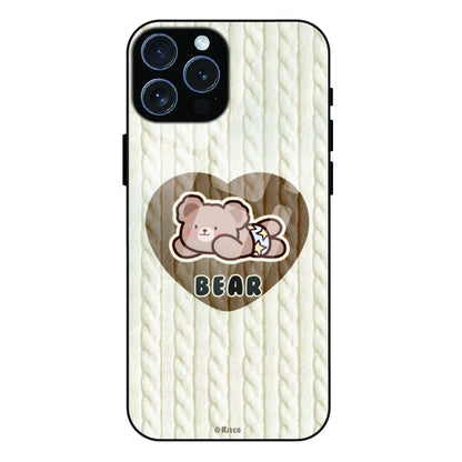 Bear Heart - Glass Case For Apple iPhone 16 Pro Max