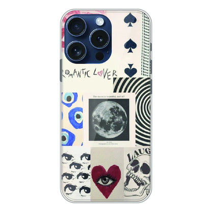 Romantic Art Collage - Printed Silicone Case For Apple iPhone 16 Pro Max