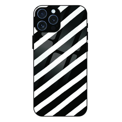 Monochrome Flame Art - Glass Case For Apple iPhone 16 Pro Max