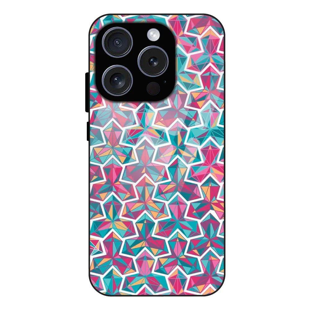 Colorful Abstract - Glass Case For Apple iPhone 16 Pro Max
