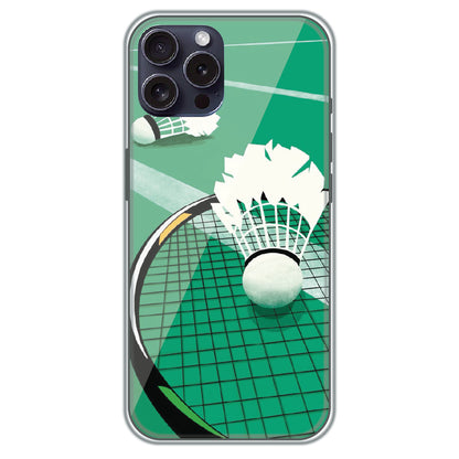 Badminton Smash - Printed Silicone Case for Apple iPhone 16 Pro Max