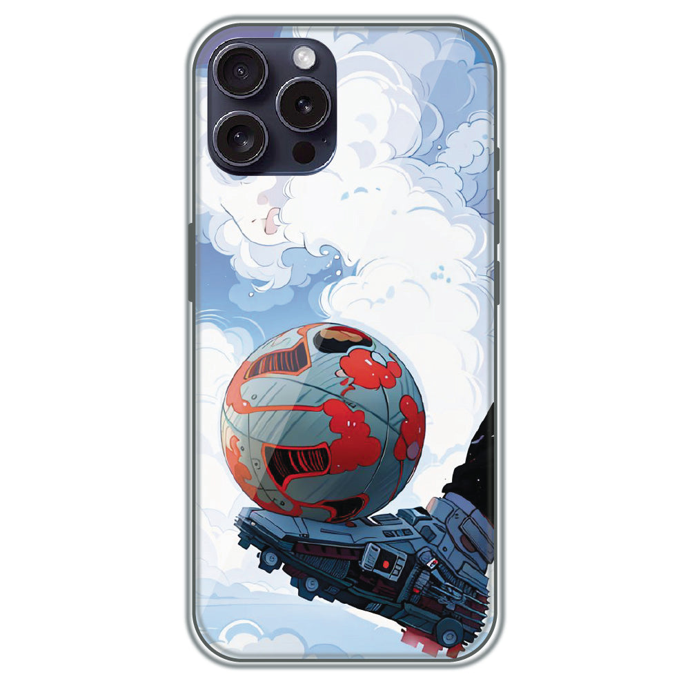 Cyber Football - Printed Silicone Case for Apple iPhone 16 Pro Max