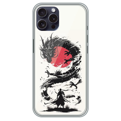 Dragon Samurai - Printed Silicone Case for Apple iPhone 16 Pro Max