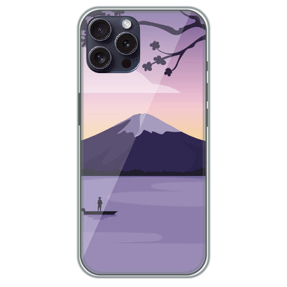 Fuji Twilight - Printed Silicone Case for Apple iPhone 16 Pro Max