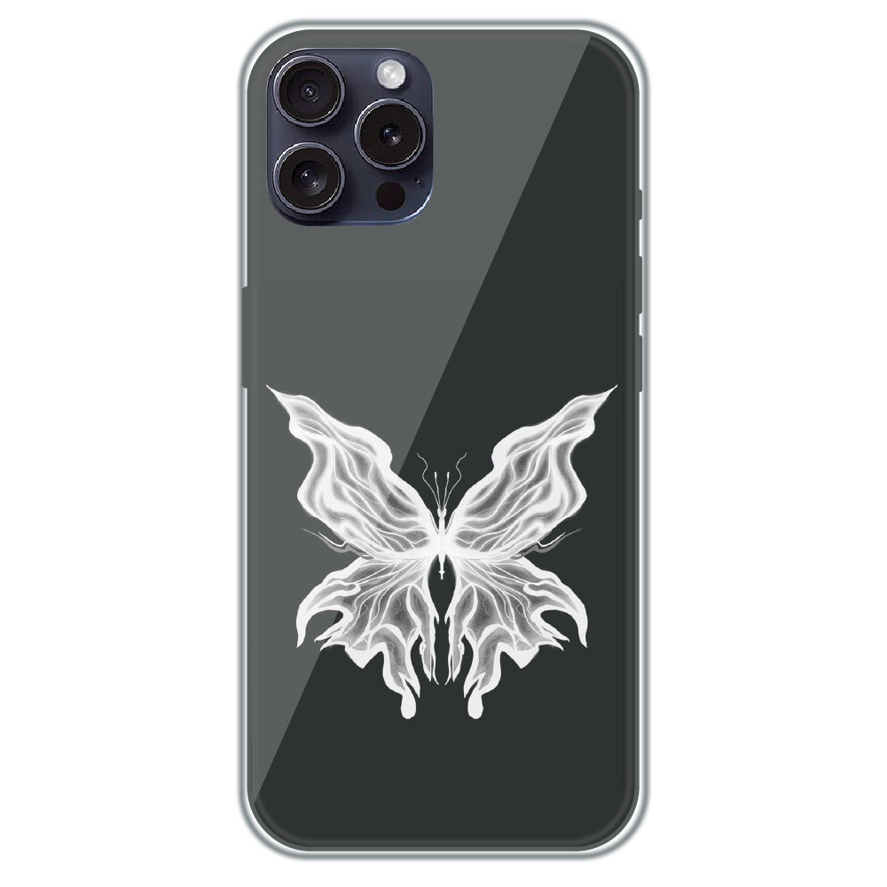 Ghost Butterfly - Printed Silicone Case for Apple iPhone 16 Pro Max