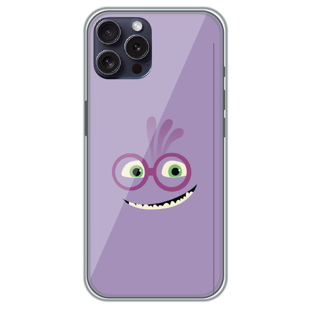 Grinning Purple Monster - Printed Silicone Case for Apple iPhone 16 Pro Max