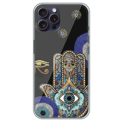 Hamsa Protection - Printed Silicone Case for Apple iPhone 16 Pro Max