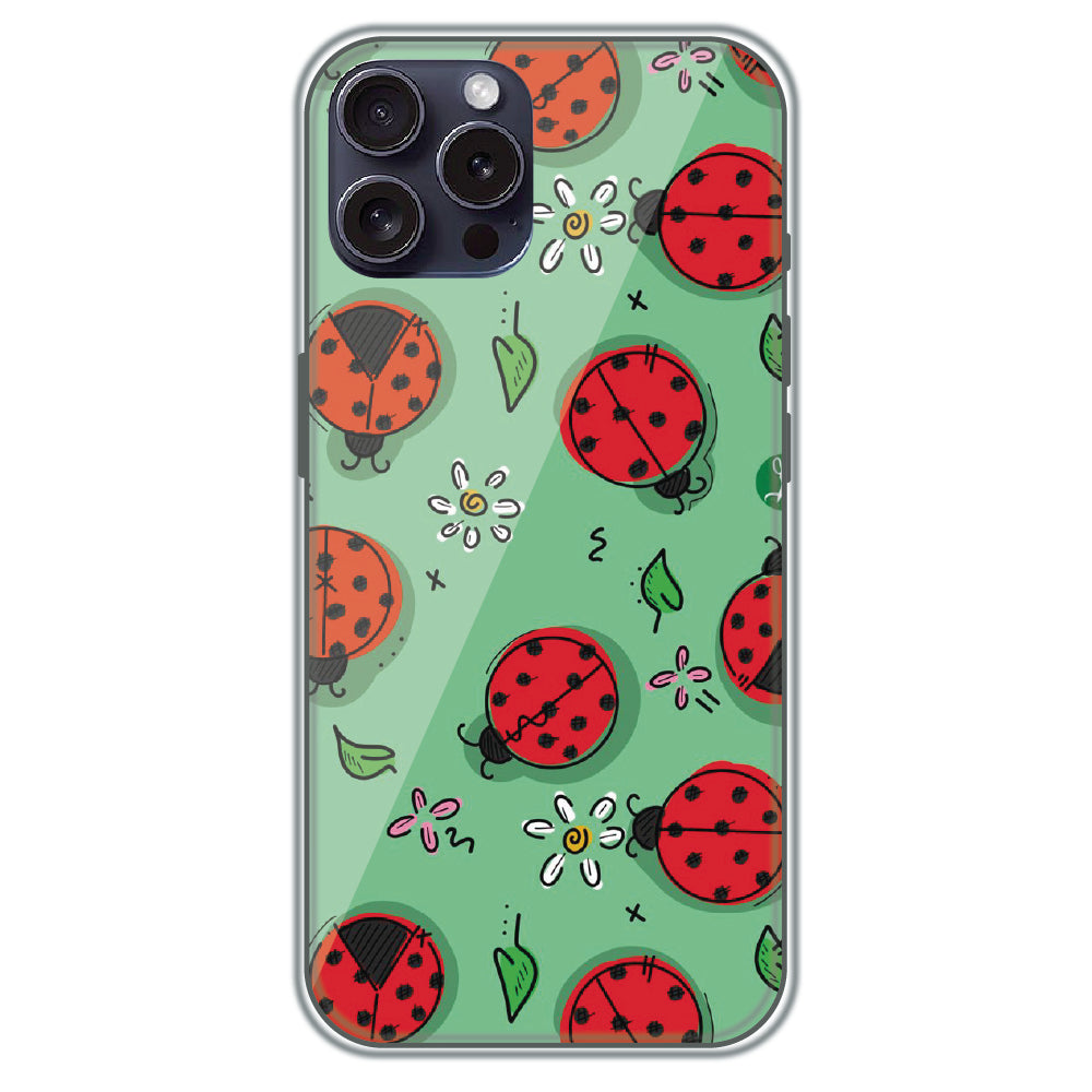 Ladybug Garden - Printed Silicone Case for Apple iPhone 16 Pro Max