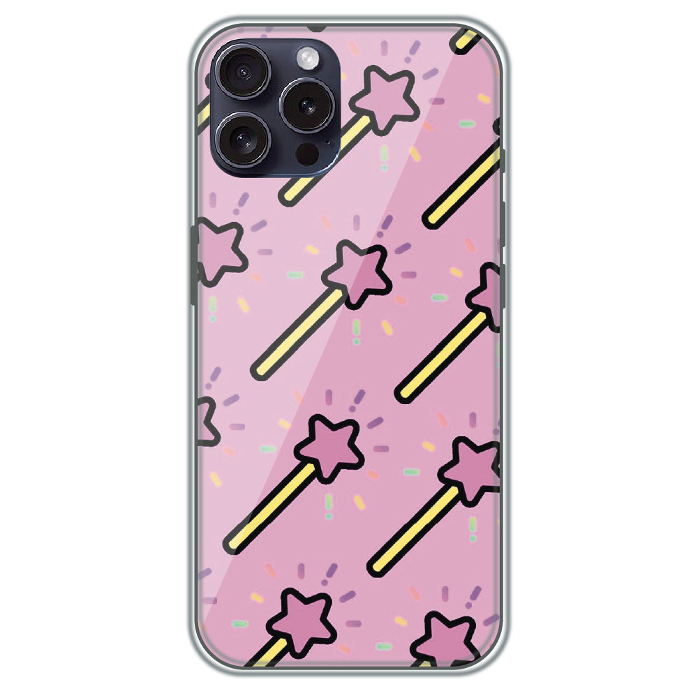 Magic Star Wands - Printed Silicone Case for Apple iPhone 16 Pro Max