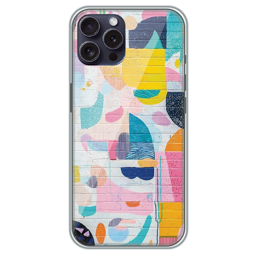 Painted Wall Mural - Printed Silicone Case for Apple iPhone 16 Pro Max