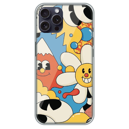 Pop Doodle Party - Printed Silicone Case for Apple iPhone 16 Pro Max