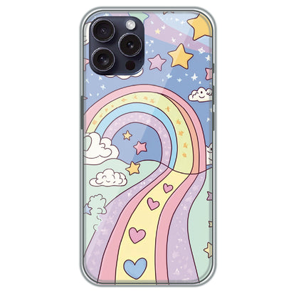 Rainbow Path - Printed Silicone Case for Apple iPhone 16 Pro Max