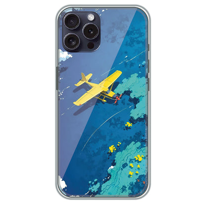 Seaplane Over Reef - Printed Silicone Case for Apple iPhone 16 Pro Max