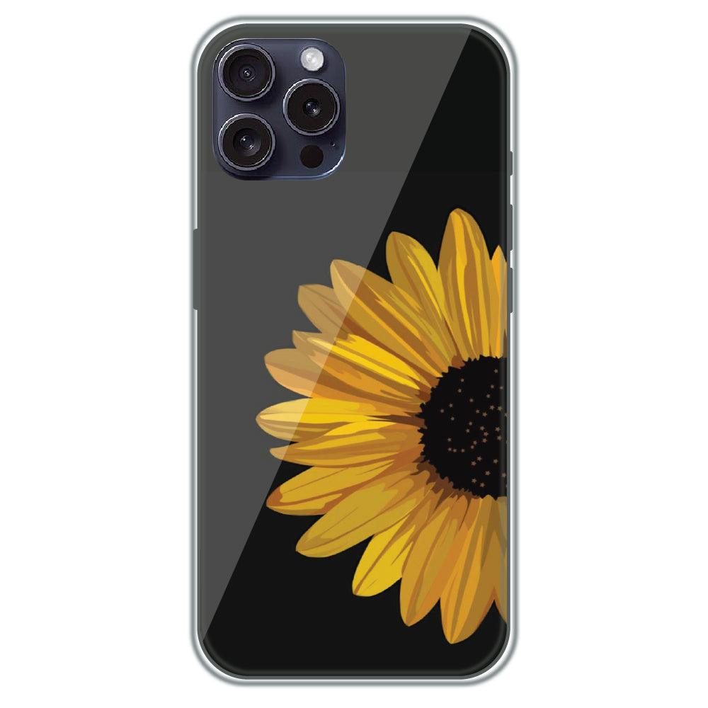 Sunflower Bloom - Printed Silicone Case for Apple iPhone 16 Pro Max