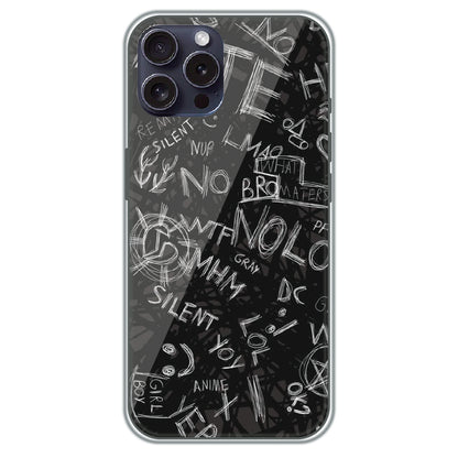 Urban Scribble Notes - Printed Silicone Case for Apple iPhone 16 Pro Max