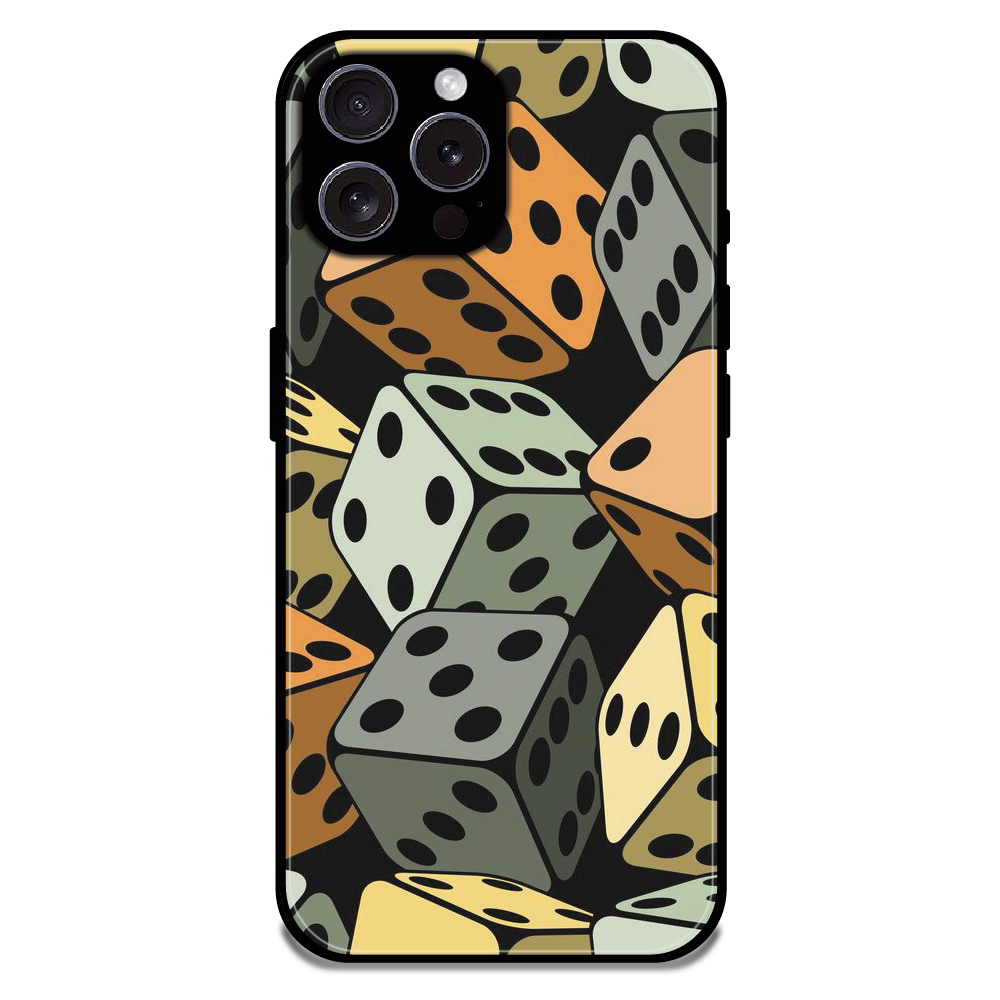 Dice - Glossy Metal Silicone Case For Apple iPhone 16 Pro Max