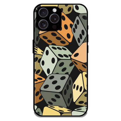 Dice - Glossy Metal Silicone Case For Apple iPhone 16 Pro Max