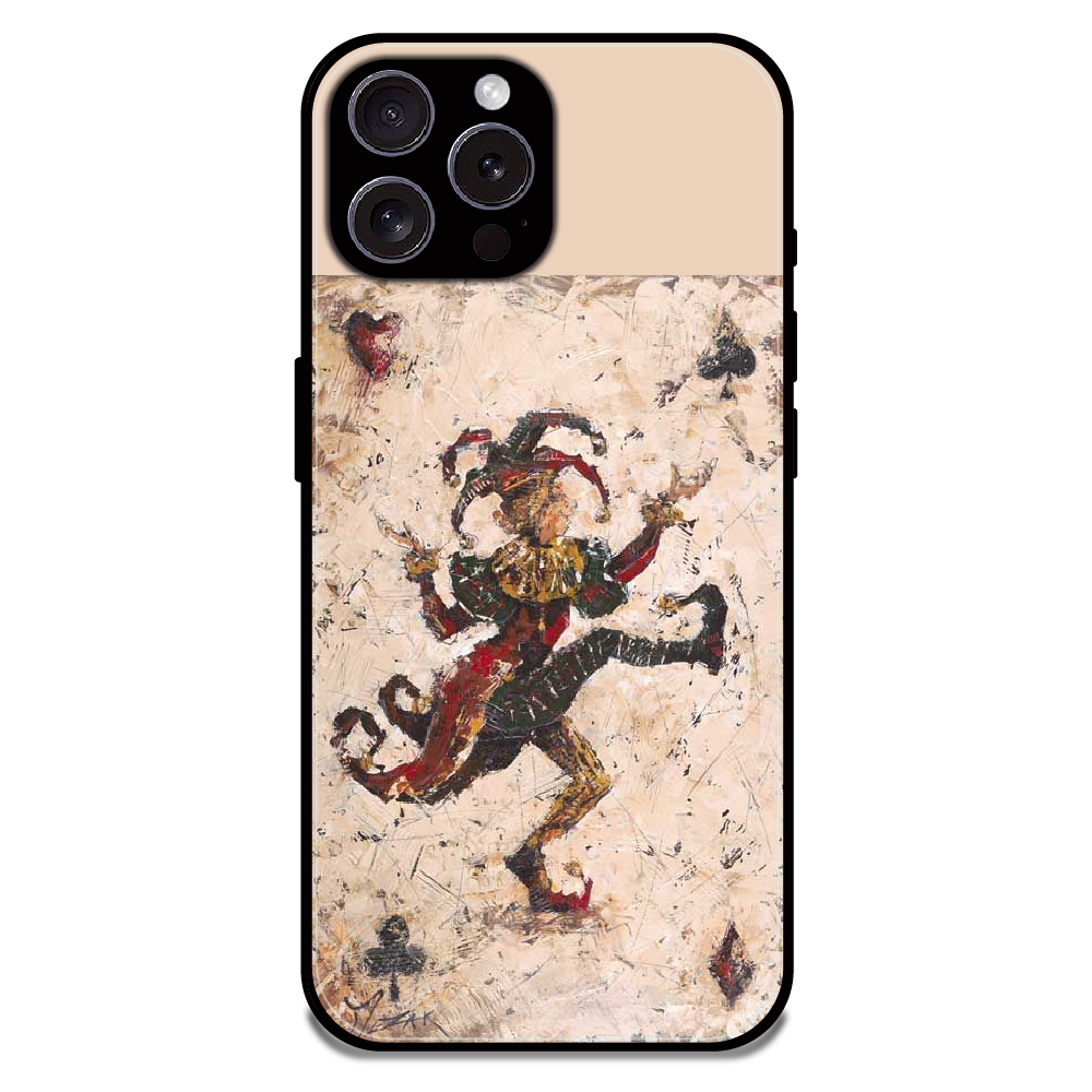 Abstract Dancing Figure Art - Glossy Metal Silicone Case For Apple iPhone 16 Pro Max