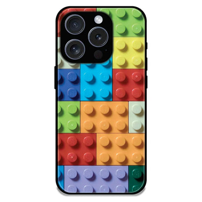 3D Brick Texture - Glossy Metal Silicone Case For Apple iPhone 16 Pro Max