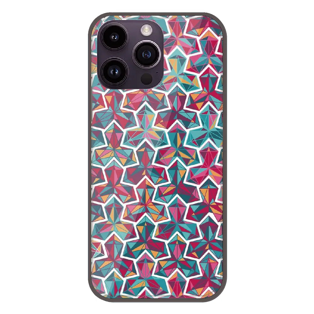 Colorful Abstract - Printed Silicone Case For Apple iPhone 16 Pro Max
