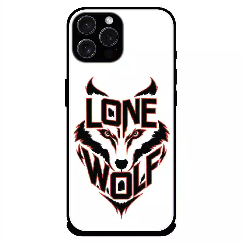 Lone Wolf Power Art - Glossy Metal Silicone Case For Apple iPhone 16 Pro Max