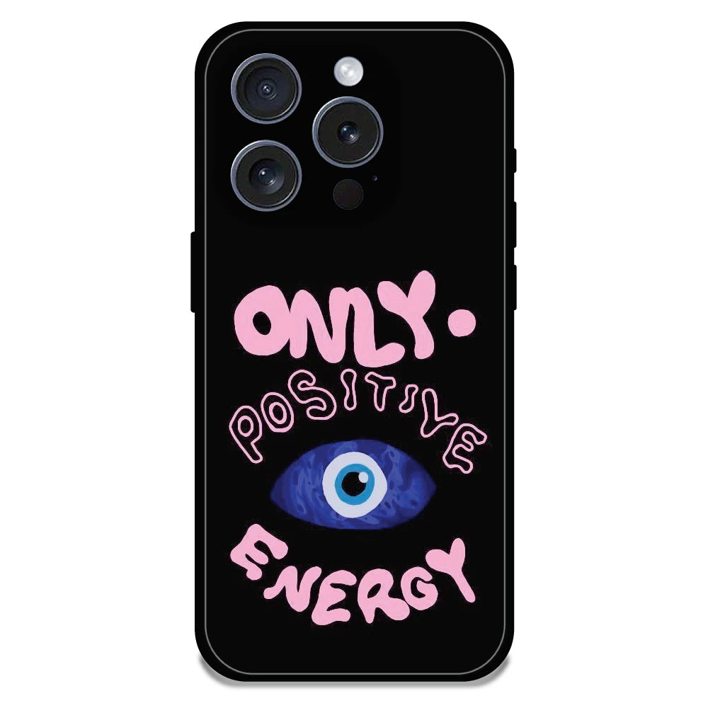 Only Positive Energy Evil Eye - Glossy Metal Silicone Case For Apple iPhone 16 Pro Max