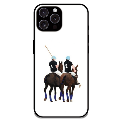 Polo Riders - Glossy Metal Silicone Case For Apple iPhone 16 Pro Max