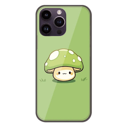 Cute Mushroom Character - Printed Silicone Case For Apple iPhone 16 Pro Max