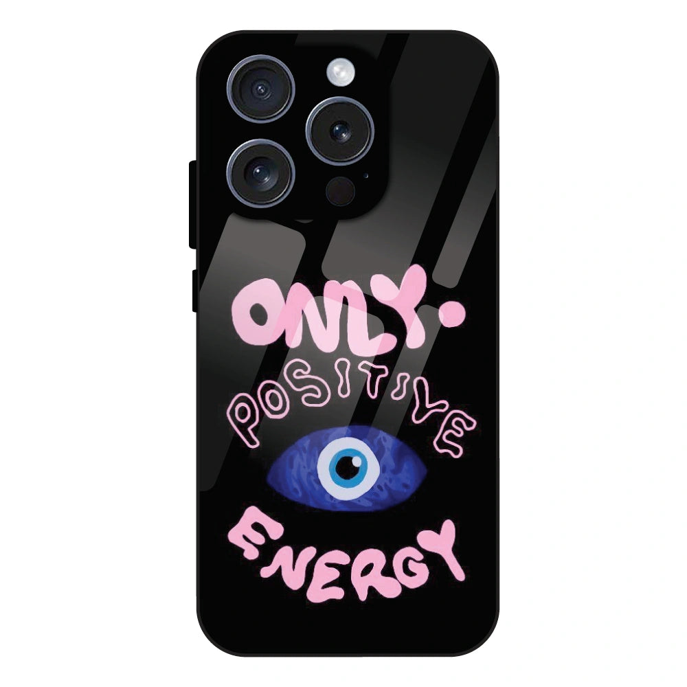 Only Positive Energy Evil Eye - Glass Case For Apple iPhone 16 Pro Max