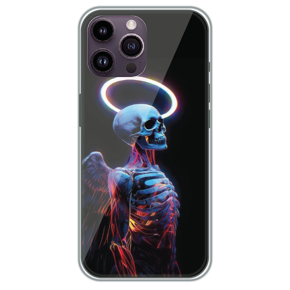 Angel Skeleton - Printed Silicone Case for Apple iPhone 16 Pro