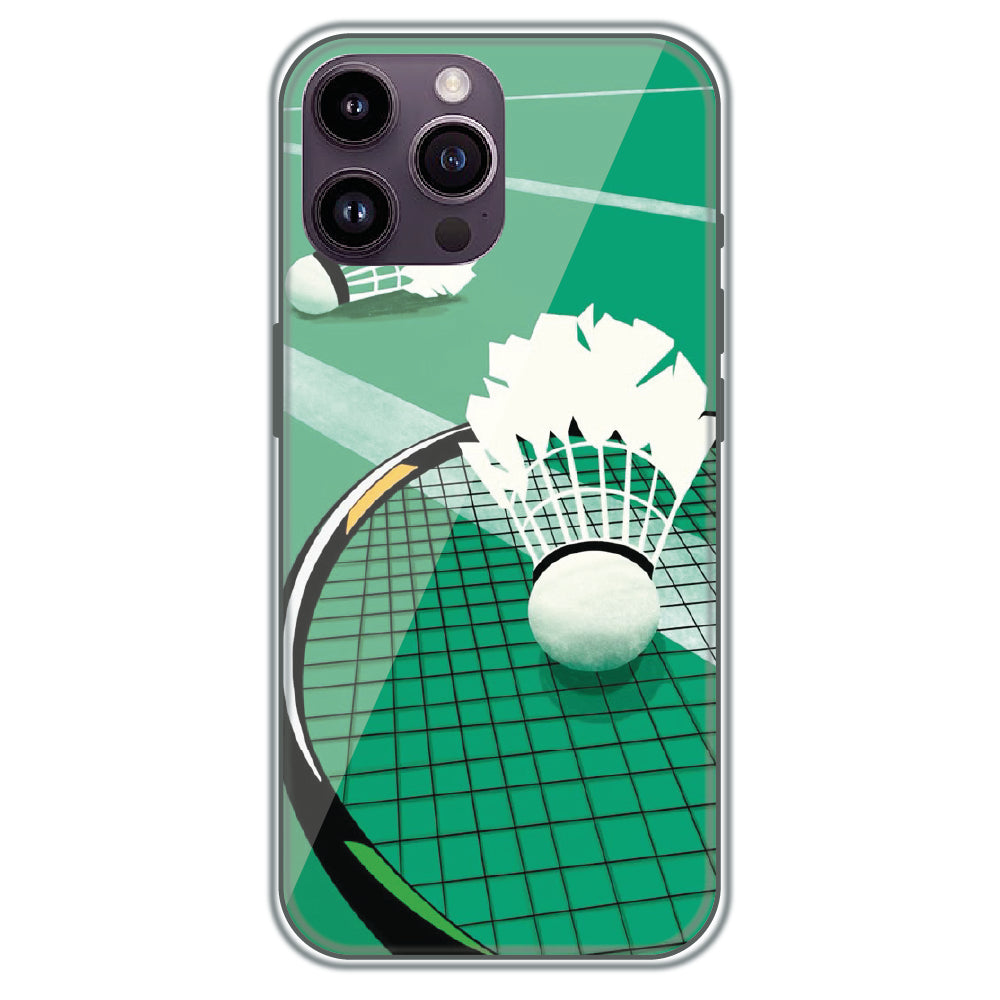 Badminton Smash - Printed Silicone Case for Apple iPhone 16 Pro