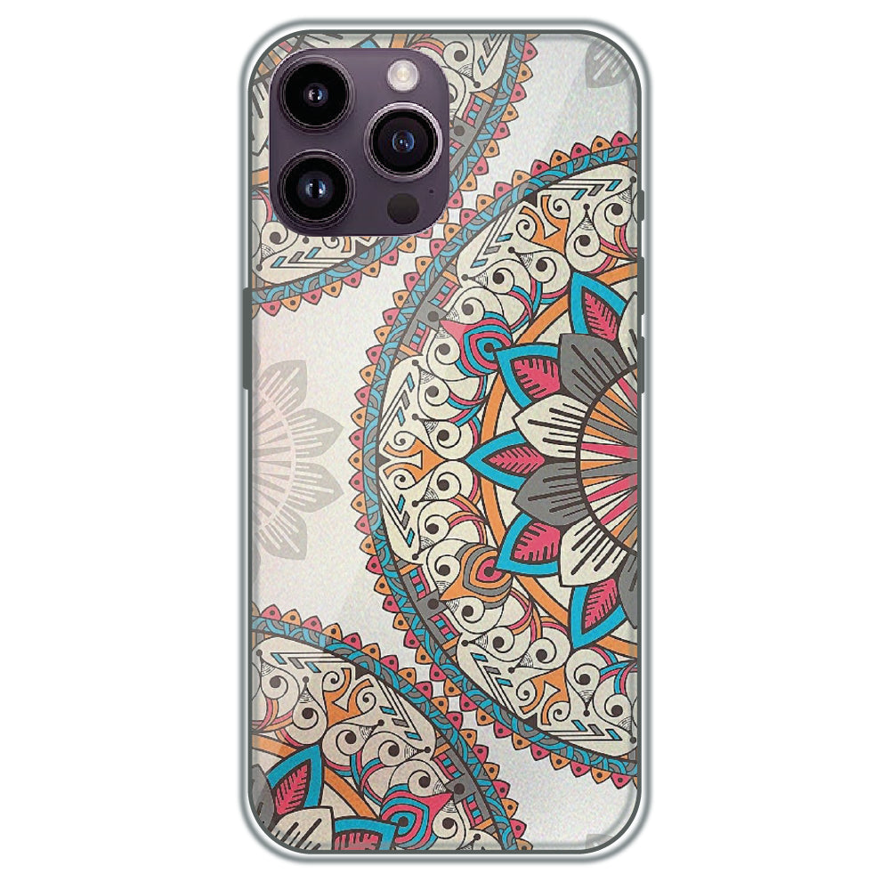 Boho Mandala - Printed Silicone Case for Apple iPhone 16 Pro