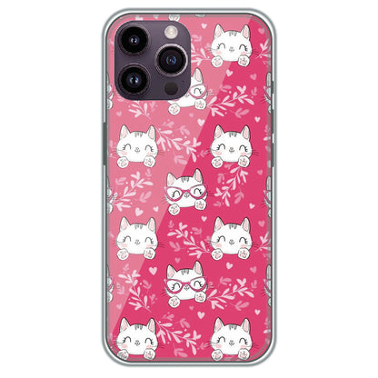 Kitty in Pink - Printed Silicone Case for Apple iPhone 16 Pro