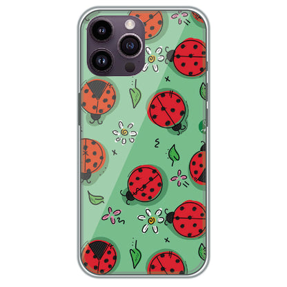 Ladybug Garden - Printed Silicone Case for Apple iPhone 16 Pro